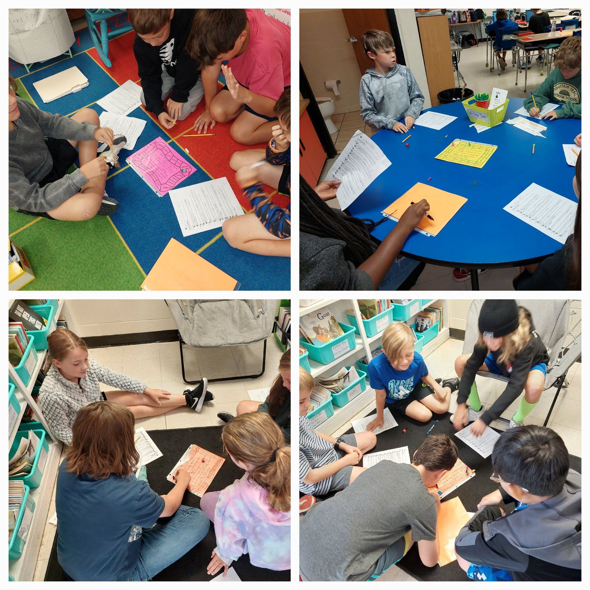 I ❤️ today. This years 5th graders got to play a game invented by one of last year's 5th graders and they LOVED it!