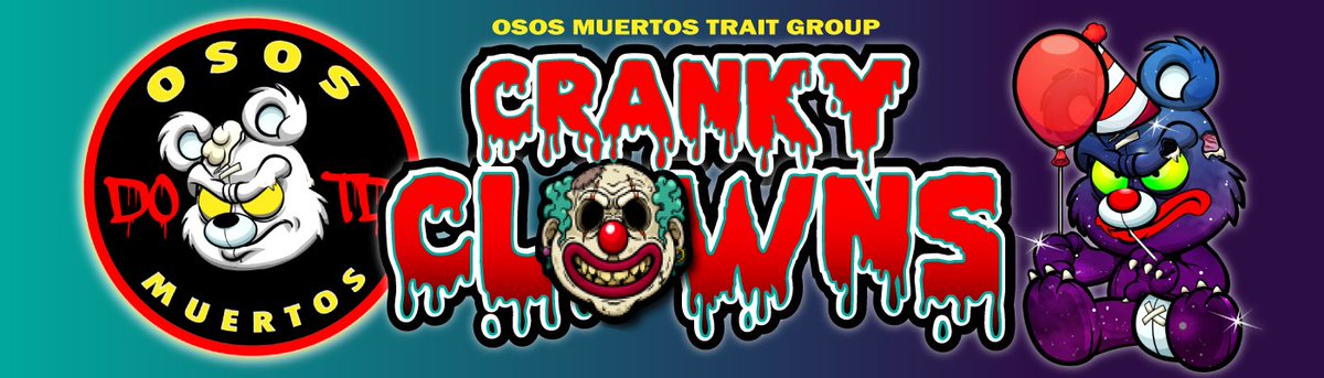 Show me your #CrankyZombieClowns

#NFTs <a href="/Osos_Muertos/">O͓̽s͓̽o͓̽s͓̽ ͓̽m͓̽u͓̽e͓̽r͓̽t͓̽o͓̽s͓̽ 🧸🔪🩸</a>
