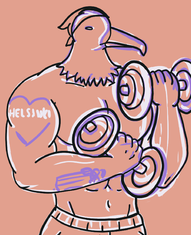 scarletshackles's tweet photo. This tiktok gave me the strangest art concept idea lmfao... #seagullpower 

(also seagulls are so annoying lol. They are very aggressive in Helsinki at least.) https://t.co/66dim1ssj3
