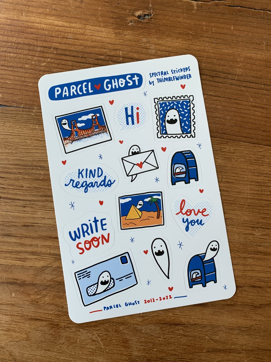 miss_sequential's tweet image. Parcel Ghost stickers thimblewinder.square.site