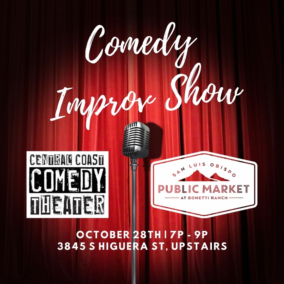 SLO Public Market (@slopublicmarket) on Twitter photo Improv Comedy Night with Central Coast Comedy Theater! Tickets $10 online
eventbrite.com/e/improv-night… Improv Comedy Night with Central Coast Comedy Theater! Tickets $10 online
eventbrite.com/e/improv-night…