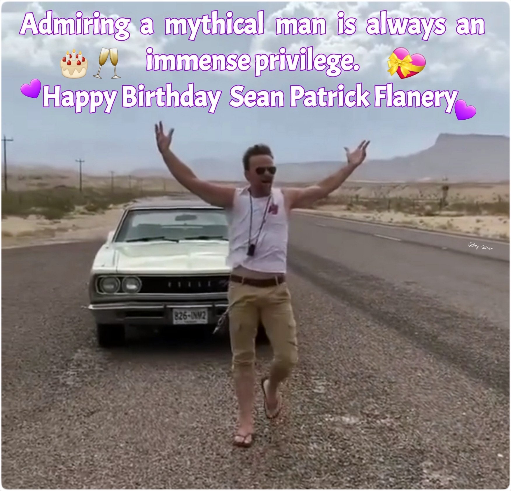  Admiring a mythical man is always an immense privilege, happy birthday Sean Patrick Flanery        