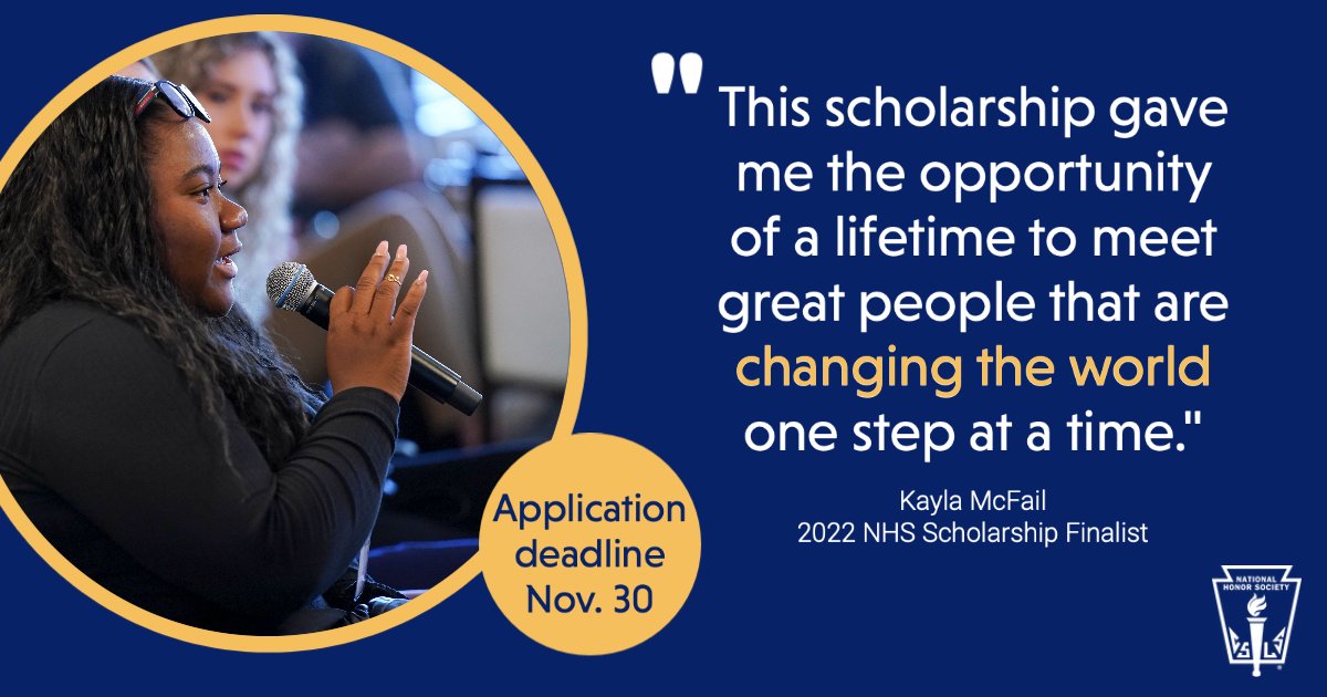 Attention NHS seniors! Our scholarship is a fantastic opportunity to not only help finance your education but enjoy a fulfilling leadership experience at Trailblazing Leadership Week, which brings together the top 25 scholarship finalists.
Apply today!
bit.ly/3qMW48v