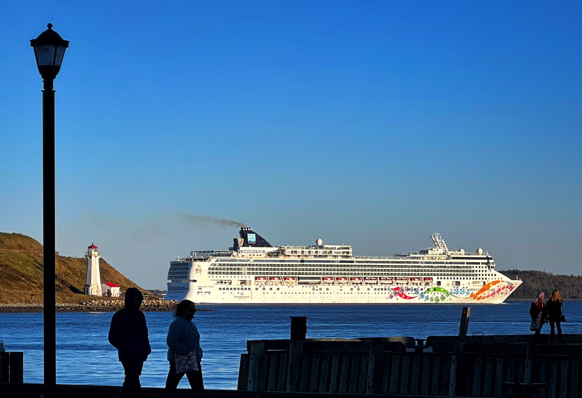 Five cruise ships visiting Halifax today. 
(Busiest day of the year in terms of ships. Most total passengers in a day was Oct 6th.)