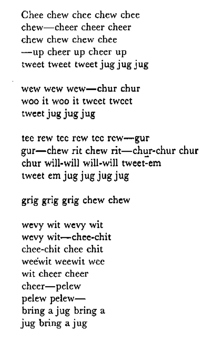 John Clare tries to "syllable" a nightingale's song into letter form. Is he successful?