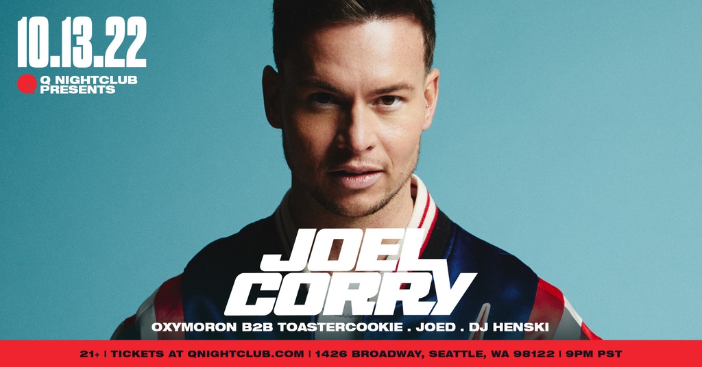 THIS THURSDAY, don't worry your head &amp; heart - we're going dancing w/ <a href="/JoelCorry/">Joel Corry</a>! We recommend you don't miss your chance to see his Seattle debut. 👀

Support from Oxymoron B2B <a href="/toastercookie/">🍪toastercookie🍪</a>, @joedsounds, &amp; <a href="/djhenski/">DJ Henski</a>. 💕

 🎫 bit.ly/3eVAY5c