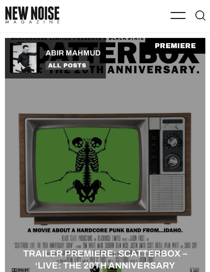 Blackhouse_Recs's tweet photo. @NewNoiseMags spreading the good word about the upcoming @scatterboxrules documentary/live film!
https://t.co/g4nMNKKqv8
#punk #scatterbox #northwest #movies #film https://t.co/aonL3zRAtg