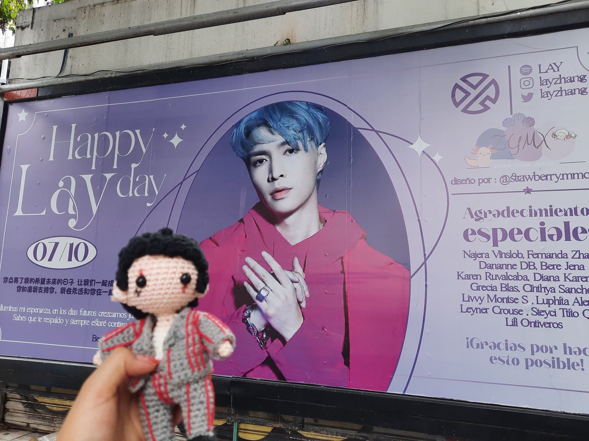 livsuzs's tweet photo. Hermosa valla por el cumpleaños de Yixing en CDMX
@ZhangMexico @xingmilatam @layzhang @lay_studio
#LayDay #XingDay #XingWhitYou31 #CaptainLayDay #LayZhang #cdmx https://t.co/85cgiQtCN6