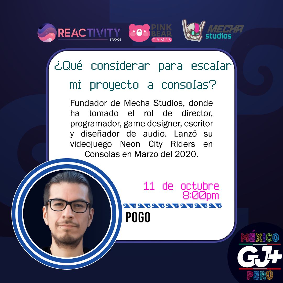 Pogo8bit's tweet photo. Al ratito nos escuchamos en la charla: "¿Qué considerar para escalar mi proyecto a consolas?" Espero sea de utilidad para la comunidad. Será a través de Facebook live 🤖💚: https://t.co/6chUeN20nU https://t.co/fdmcC45oXO