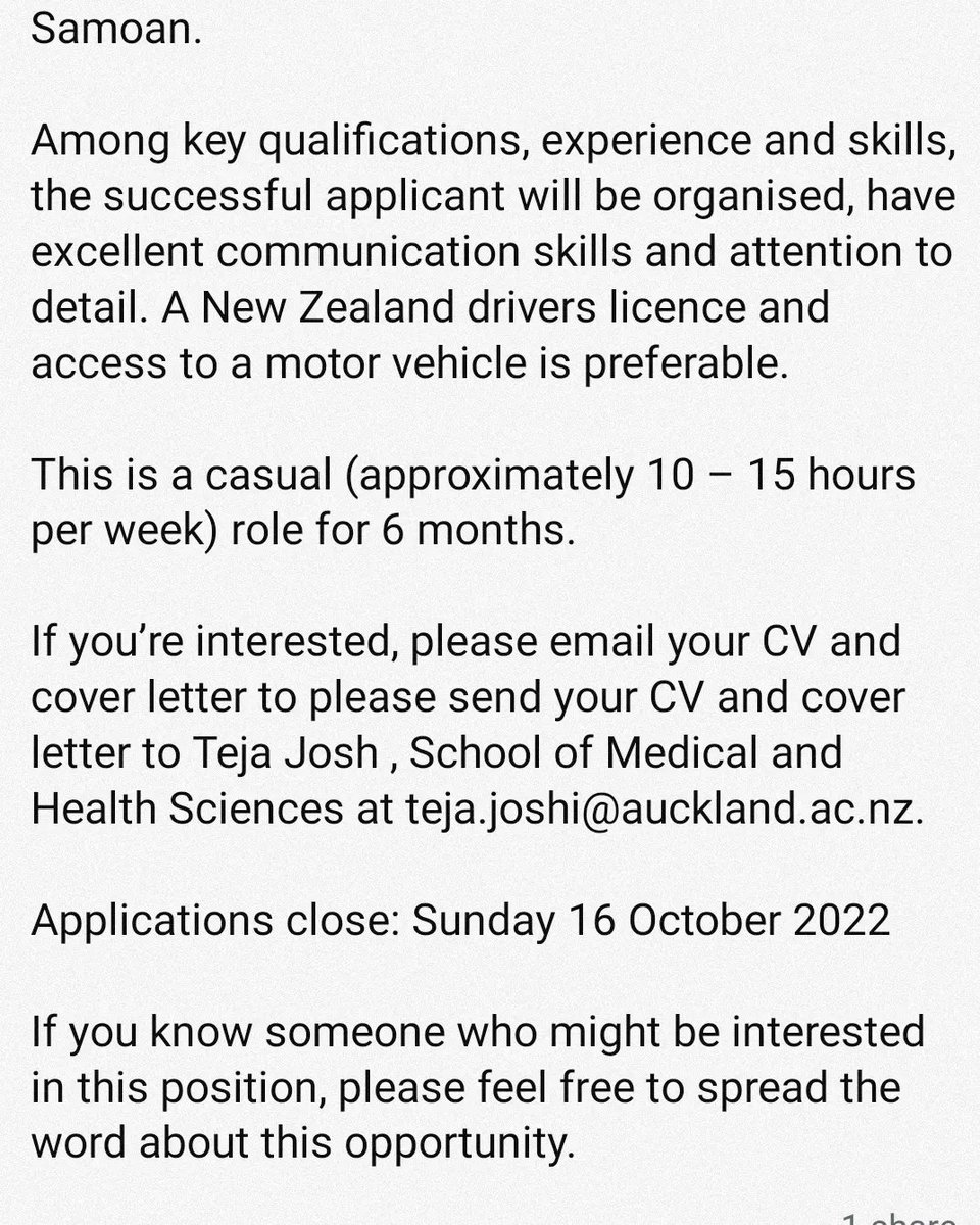 ScientistSamoan's tweet photo. Applications due this Sunday! https://t.co/aQJYKPhN3e