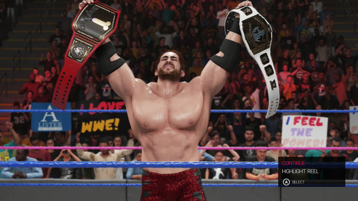 The prestigious Two-Handed Championship #WWE2K19