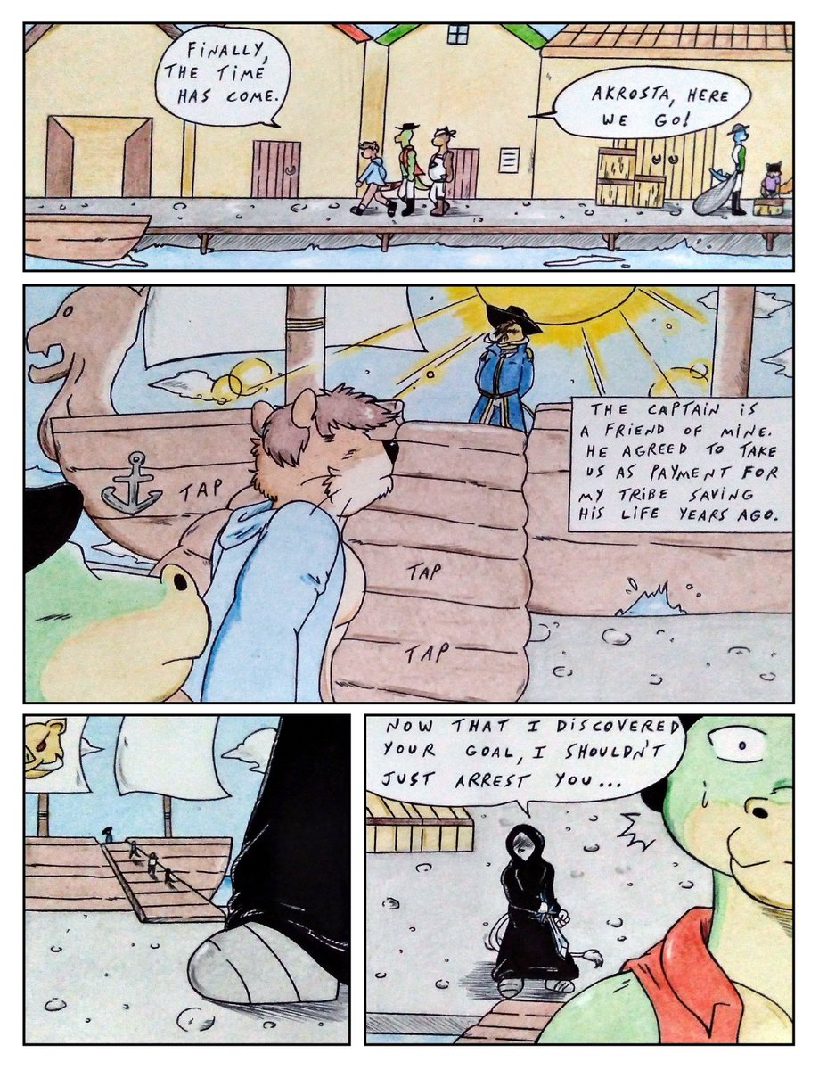 Dashthefox2's tweet photo. Comic] Seaborn - Chapter 03 
Page 32
Story &amp; Art by Dash Fox
Enjoy ^^

TROUBLE.....

#Seaborn #chapter03 #furry #furryfandom #nsfw #furryartwork #furryartist #comics #traditional #fantasy #furries #gay #Bara #nsfwtwt #otter #bear #lizard #Threesomegay #medieval https://t.co/BbNhRU2Rc5