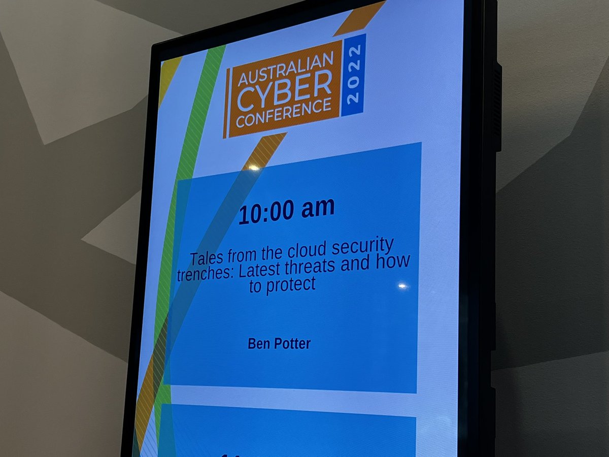 benji_potter's tweet photo. Great to be back in person presenting at #cybercon2022 ! https://t.co/xJwqTwGdIO