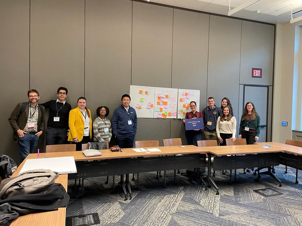 Dr. Karla Badillo-Urquiola (Dr. KB) (@kbadillou) on Twitter photo Had fun co-leading the Human Factors in Data Science breakout session with <a href="/TobyJLi/">Toby J. Li😺 (he/him)</a> at the <a href="/lucy_institute/">Lucy Family Institute for Data & Society</a> Symposium 😊🎉 Had fun co-leading the Human Factors in Data Science breakout session with <a href="/TobyJLi/">Toby J. Li😺 (he/him)</a> at the <a href="/lucy_institute/">Lucy Family Institute for Data & Society</a> Symposium 😊🎉