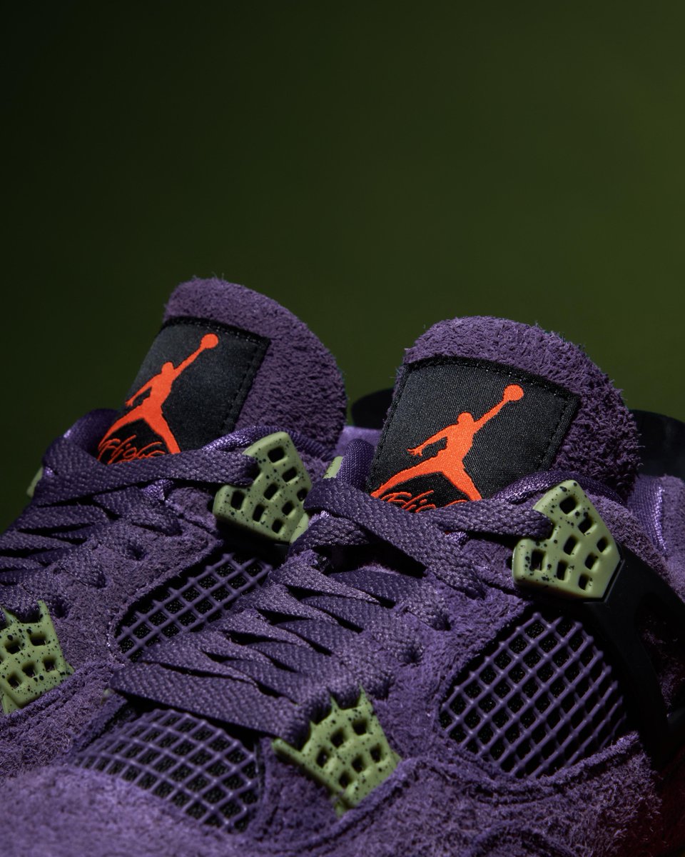 Foot Locker on Twitter "Suede like 🧈 The Jordan Retro 4 'Canyon Purple