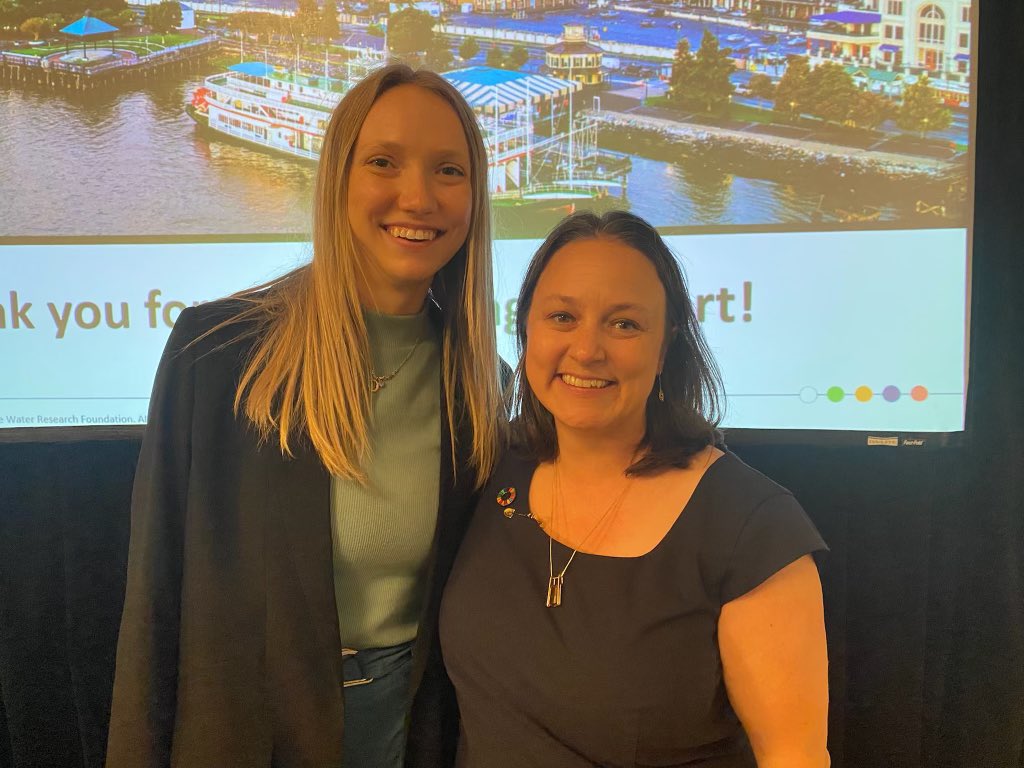 MeganOWittman's tweet photo. Learning from @Dr_BSturm is such an honor and challenges me to be a better scientist everyday. Congratulations on receiving the @WaterResearch Paul L. Busch award forging exciting research forward for our field! https://t.co/RDuEA6gPI1
