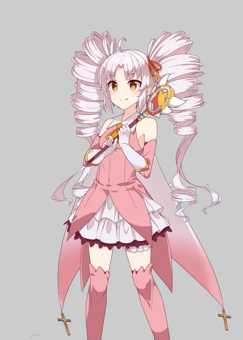 折角なんでこっそりとどこかで見たことある魔法少女差分突っ込んでおきます。 