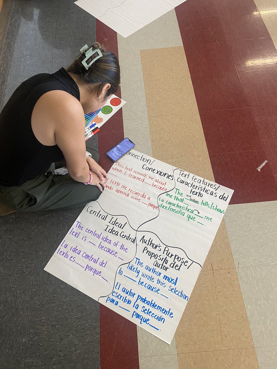 unaulabilingue's tweet photo. Our make and take this month for our bilingual teachers was geared toward a listening center or read aloud extension center. Students will develop oracy while spiraling critical standards for fiction and nonfiction texts. @SomoslosLions @LeslieDeLen12 @lorijonesESLIC @aemaldo https://t.co/MNZwd6z8Ts