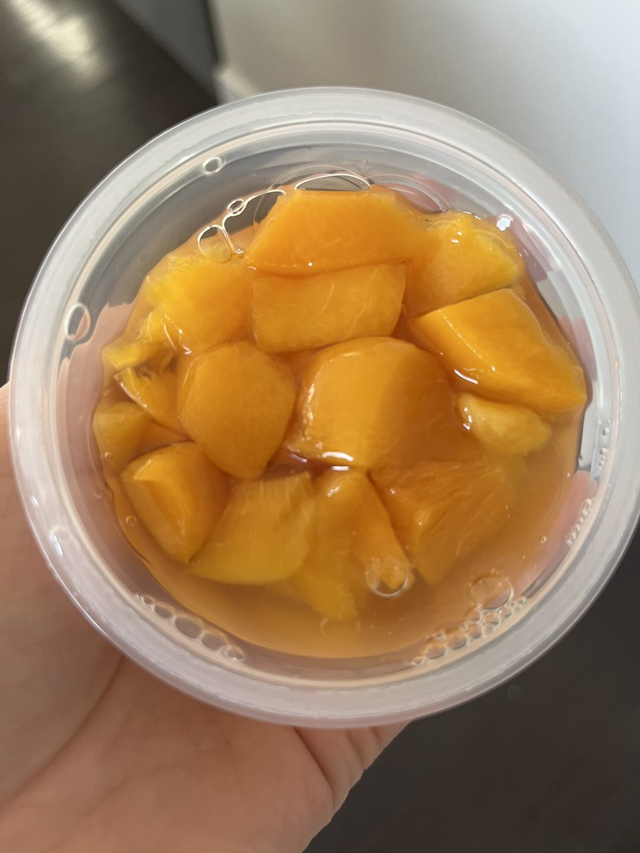 audriereads's tweet photo. What’s the chance that any of these peach bits are part of the same peach? https://t.co/MEpYx4Iylm