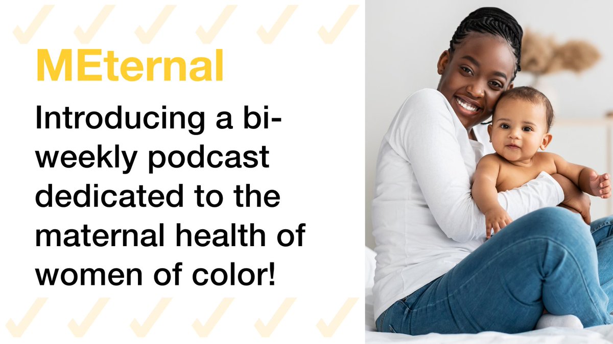 We’re proud to partner with @iHeartRadio and @Thinx in our 'MEternal' initiative to provide maternal care resources for women of color! Tune into the bi-weekly podcast here: ihr.fm/3TcpoBx