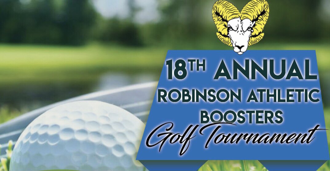 RAMSBoosters's tweet photo. Attn golf lovers: Come join us at Fairfax Country Club Mon Oct 31 for the #RobinsonRams boosters annual golf tournament. Support the Rams while you play a round. All levels welcome. Singles, foursomes &amp; sponsorships available. Register today! ⛳️🐏 🎃 https://t.co/BGhMiMFD6W https://t.co/hAUMCqWCk2