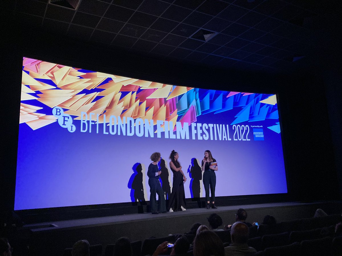 overnightFF's tweet photo. #LFF2022 First Feature Competition! Motocross racing RODEO star Julie Ledru in post-screening conversation with our very own #OvernightFF programmer Isabel Moir (here on #BFI #LFF q&a host duty)… 🎥🇫🇷🏍🙌🏾📽🎤 #RodeoLeFilm #JulieLedru #LolaQuivoron #Curzon #CurzonSoho #LFFAwards https://t.co/UylaffZkkG