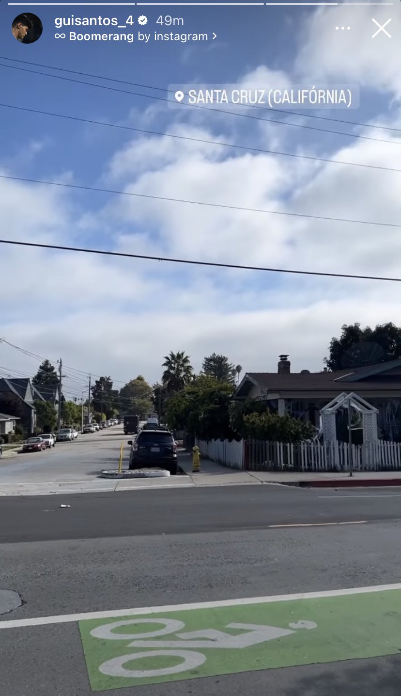 Dalton Johnson on Twitter "Gui Santos is officially in Santa Cruz. The