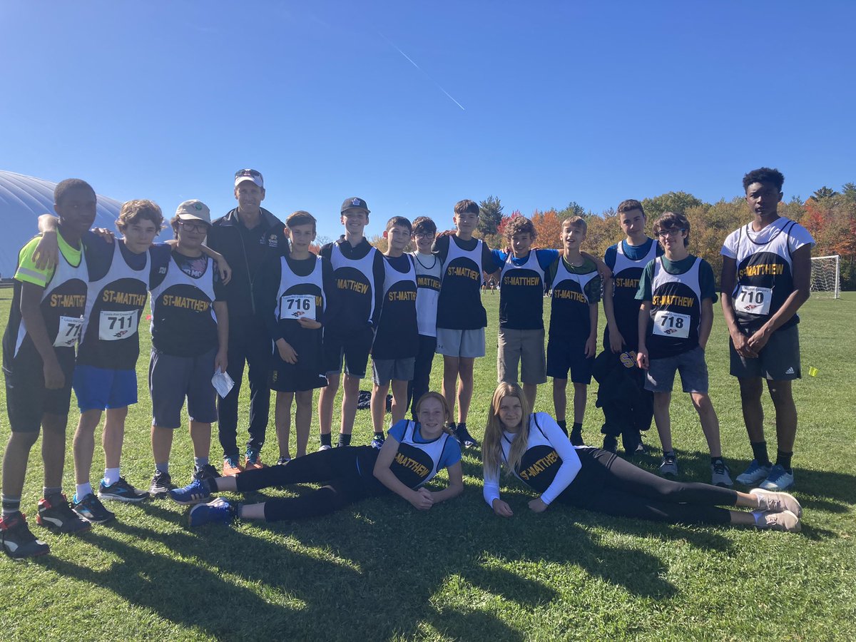 dave_harju's tweet photo. A great day of racing at the Rebelles Invitational XC meet at the Hornet’s Nest by St Matthew athletes! Truly inspirational!!@CapoOttawa @StMatthewOCSB https://t.co/dYj3ddtBFL