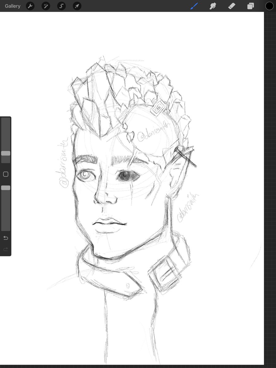 DarriSmith's tweet photo. Procrastinating real projects to sketch @CriticalRole  fan art 😎😅 https://t.co/2l4R4repM6