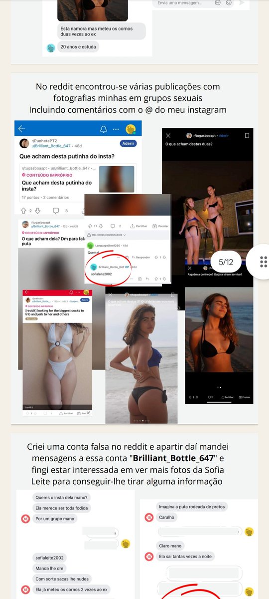 Expose ao gajo nojento (que durante anos pensei que era meu amigo) que meteu fotos minhas no reddit, fez comentários nojentos e ainda partilhou o meu número a várias pessoas (+ nos comentários)