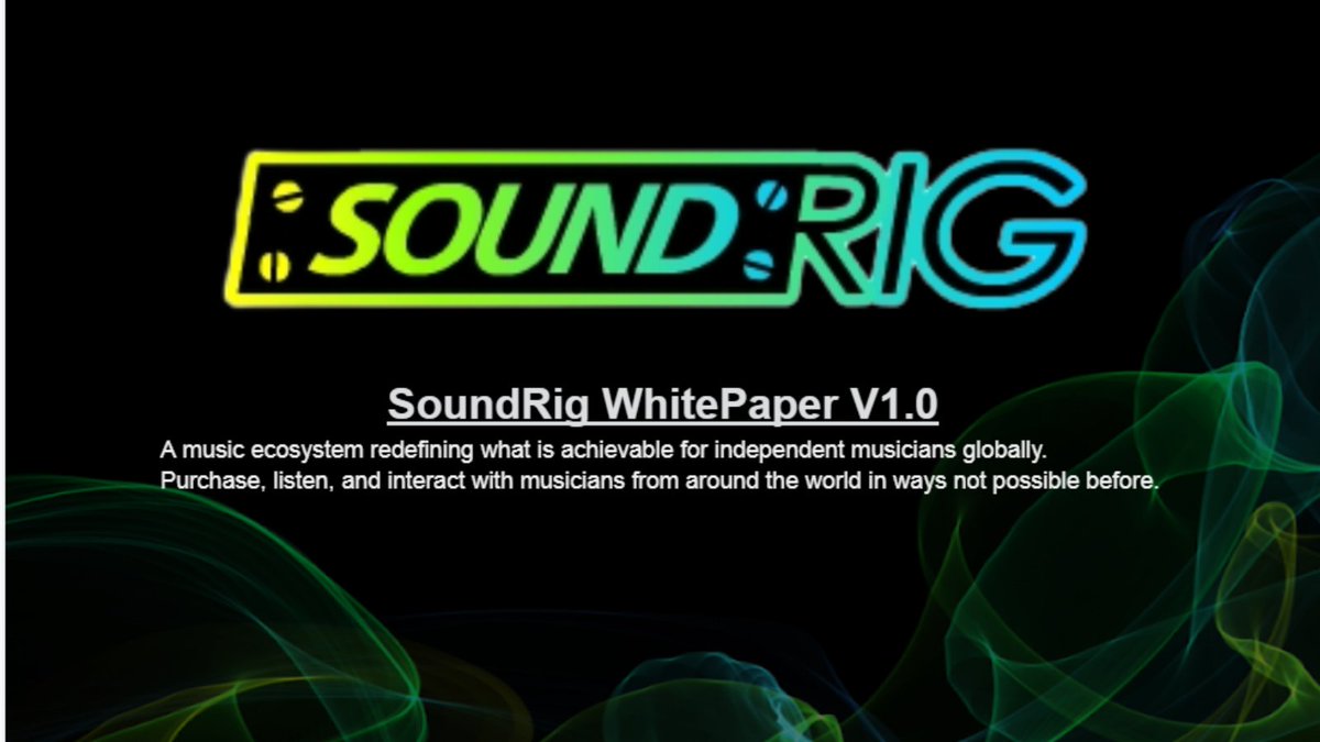 We want to continue the great vibes for #cardano after #CNFTCon2022 

👉 soundrig.io 👈

📄Read the SoundRig Whitepaper v1 and give us your honest feedback below👇

 Enjoy some #musicnft on our media player while reading 📖