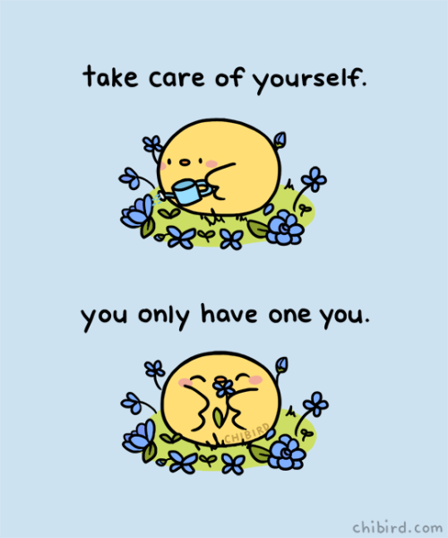 Self-care isn't selfish 💛 art by <a href="/ChibirdArt/">Chibird</a> 🎨

If you're in crisis, remember we're here 24/7 to support you at: 866.488.7386 or text/chat thetrevorproject.org/help 📲 #lgbtq