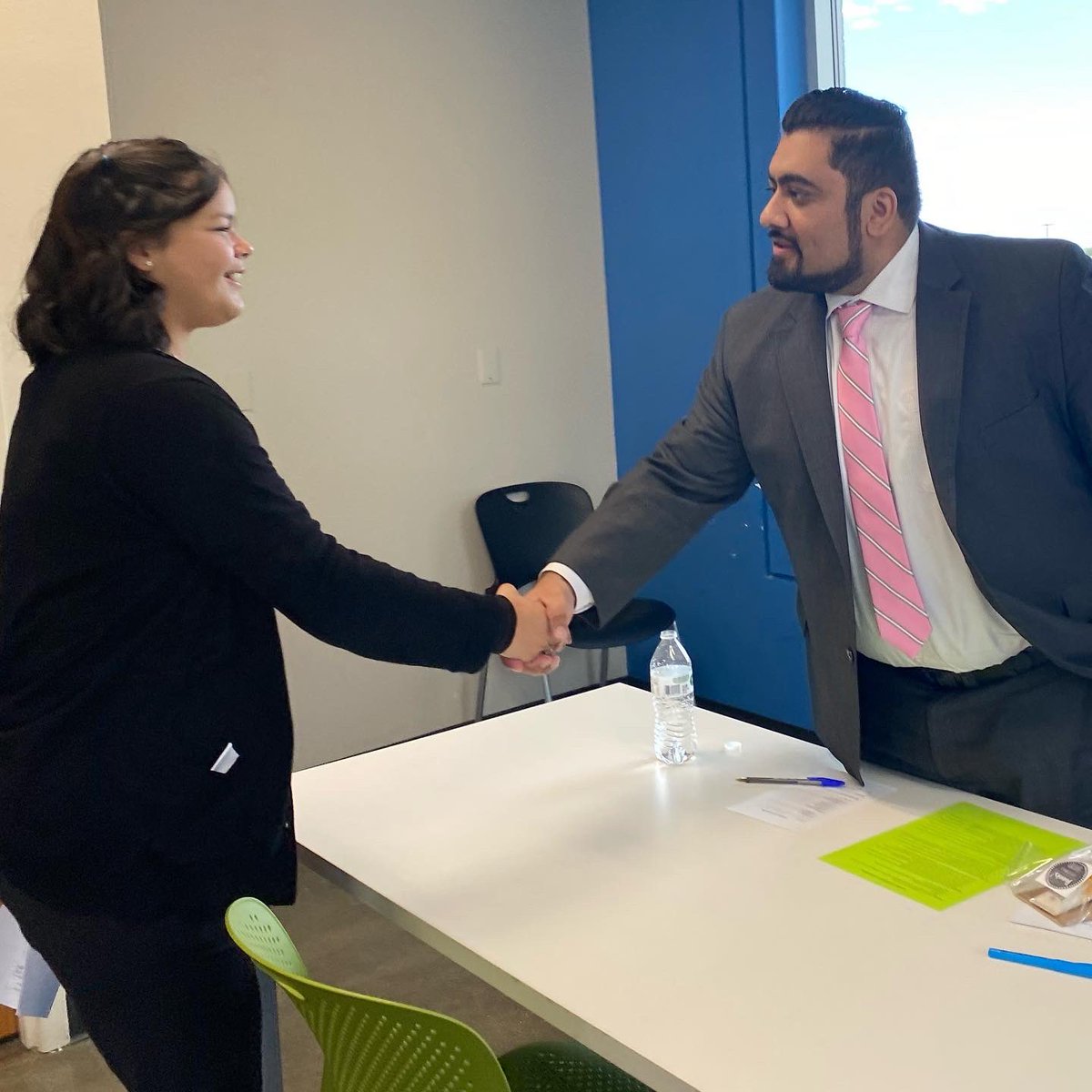 FWISD_CTE's tweet photo. The interview is the most important part of the hiring process. Our 2022-23 Mock Interview series began today at @mcchsfw with assistance from our #VitalLink partners at  @bankofamerica, @crsmithmuseum, @TCCollege and @FortWorthISD!
#partnershipsmatter
#cteworks
#gspoc https://t.co/nOmWXZDIwB