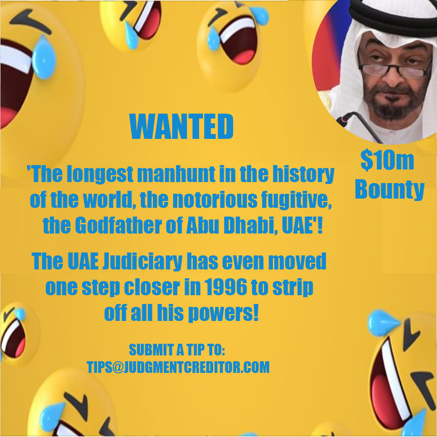 #Beware of Real-life #Criminals in #UAE!

CULPRIT.UAERULER.COM

[#AbuDhabiPolice #PoliceLooting #UAETorture #UAEFraud #UAEGoldenVisa #KhaleejTimes #GulfNews #AbuDhabi #Dubai #UAEInvestor #UAETravel #Interpol #UAEPrison #UAEHumanRights]