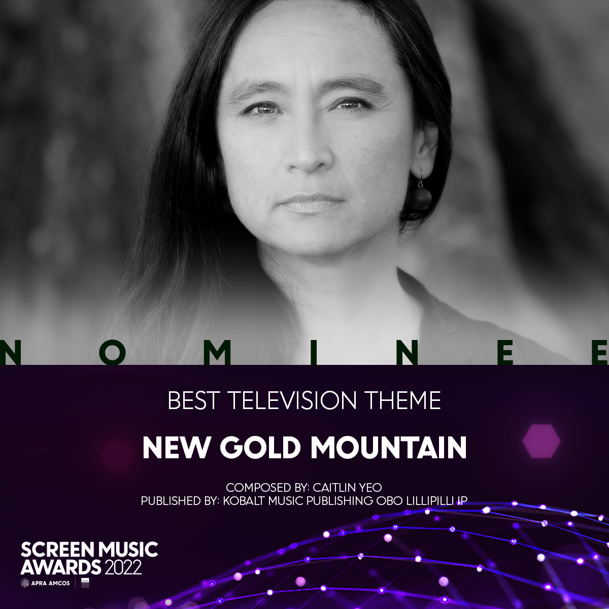 APRAAMCOS's tweet image. Drum roll for the #ScreenMusicAwards nominees in the category, 'Best Television Theme' 🤩

---
@We_are_AGSC 
@jacksonmicom
@caitlin_yeo
@kobalt
@caitlin_yeo
@kobalt
@joshpyke