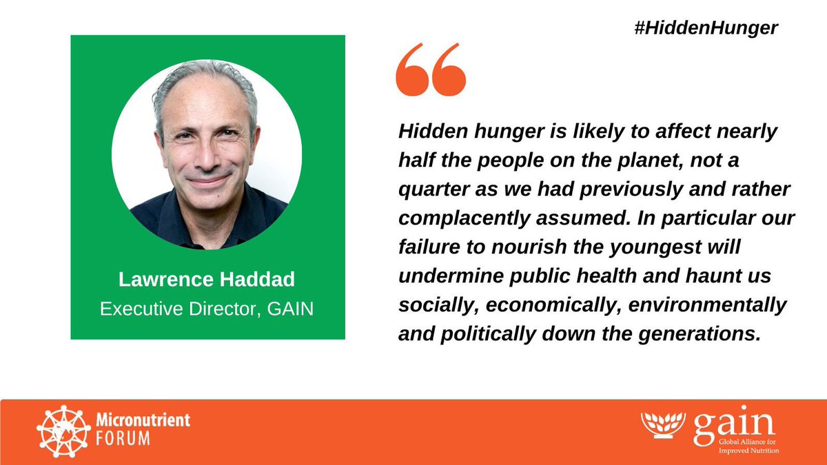 “This new paper is a game changer. In particular, our failure to nourish the youngest will undermine public health and haunt us socially, economically, environmentally and politically down the generations.” @l_haddad on the new Lancet GH estimates of #micronutrient deficiencies.
