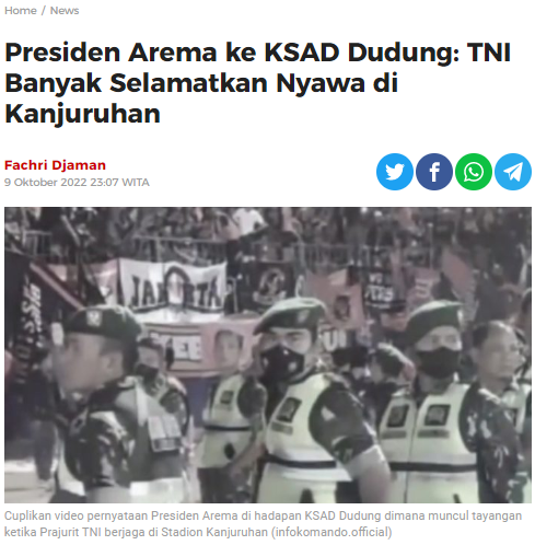 Rizna96's tweet photo. Sinergi KSAD Dudung dan Arema FC siap-siap gebukin pengusutan Tragedi Kanjuruhan oleh Kapolri @ListyoSigitP . KSAD Dudung memang tidak tahu diri !

https://t.co/f65zo1nWeK
https://t.co/YoZZ33Lo1W https://t.co/eBCvAzOyNU