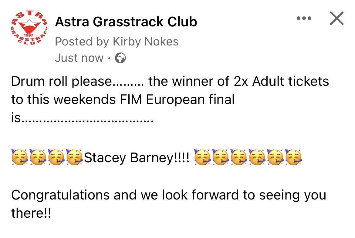 ASTRA Grasstrack tweet media