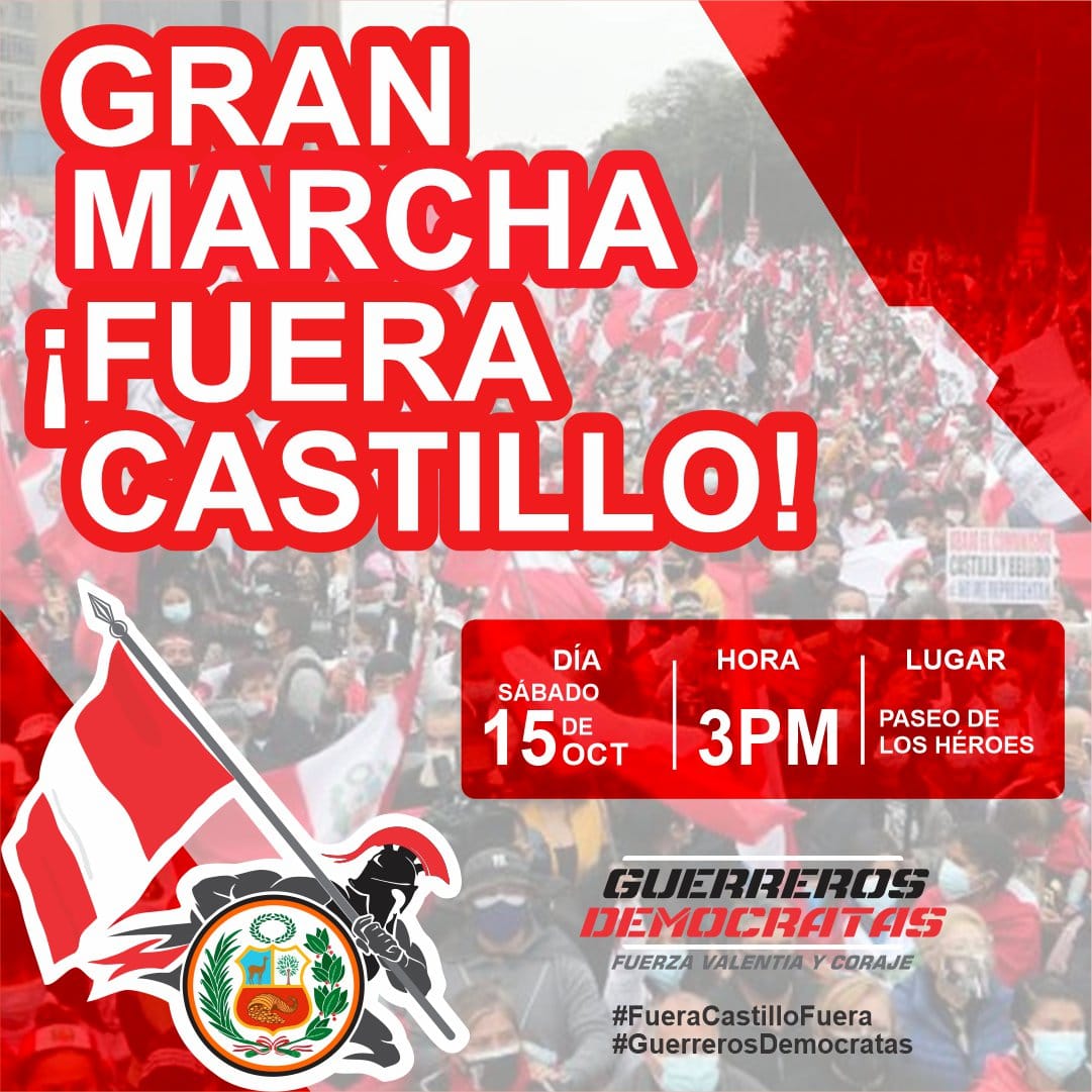 Todo el Perú a las calles..FUERA DELINCUENTE FUERA..!!