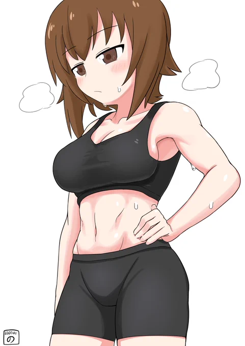 #ガルパンマホさんの腹筋がお美しいと話題なので再掲 