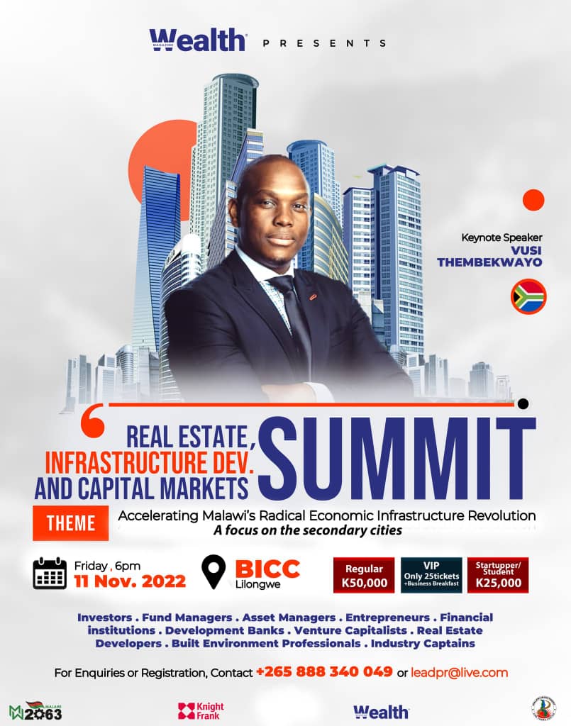 malawi_wealth's tweet photo. Real Estate, Infrastructure Summit.
A rising tide doesn't raise people who don't have a boat. We have to build a boat for them. We have to give them the basis infrastructure to rise with the tide. Rahul Gandhi
#29DaystoGo
#REIDCaM2022
#WealthMagazine
#WealthAfrica https://t.co/a0yEZYe08o