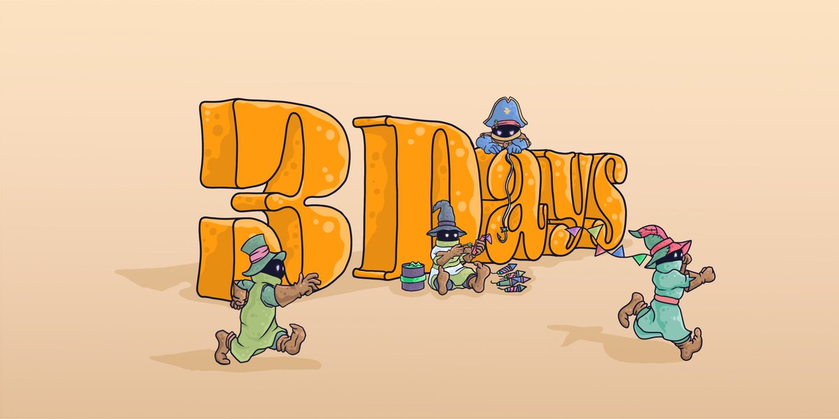 SorciesNFT's tweet photo. Time is running out.

Only 3 days until mint. https://t.co/V2ziFAL8Fe