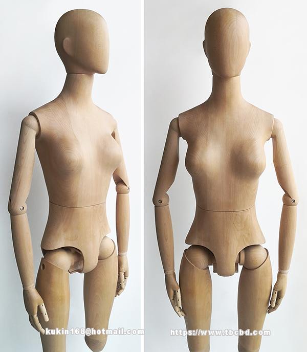  Kukin Female Display Mannequin with Articulated Wooden