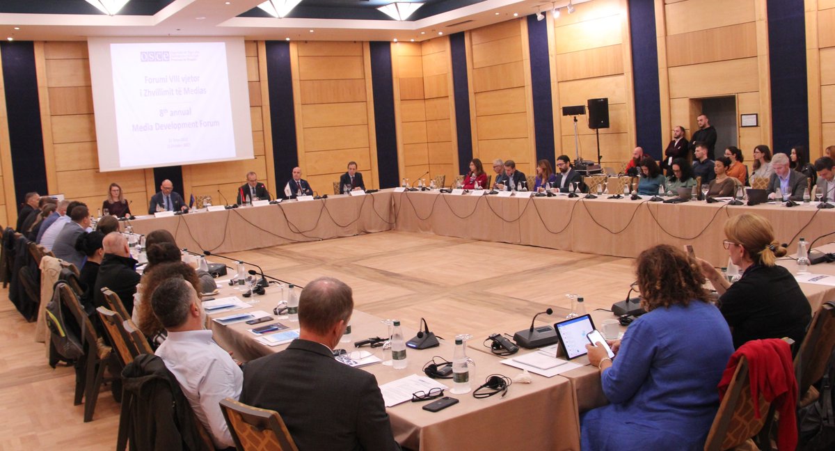 OSCEinAlbania's tweet photo. #MediaDevelopmentForum
#MediaFreedom
#MediaInFocus

🗞️Challenges of #disinformation and #propaganda at focus of 8th annual Media Development Forum organized by @OSCEinAlbania 🗞️

https://t.co/vWPqLvrOKa https://t.co/gZWguoCkIs