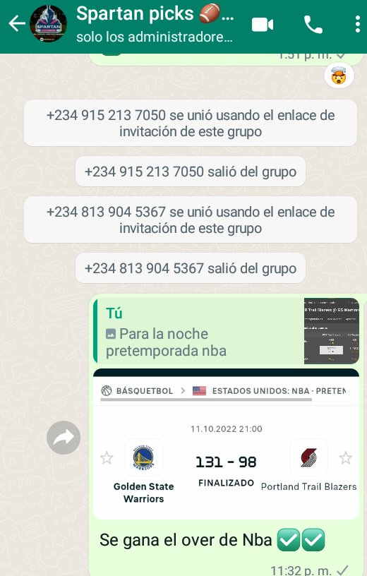 Seguimos calentando a 1 semana de empezar la Nba 🏀 les dejo link por si quieren entrar ✅✅

chat.whatsapp.com/JqIezzVzhYg01r…