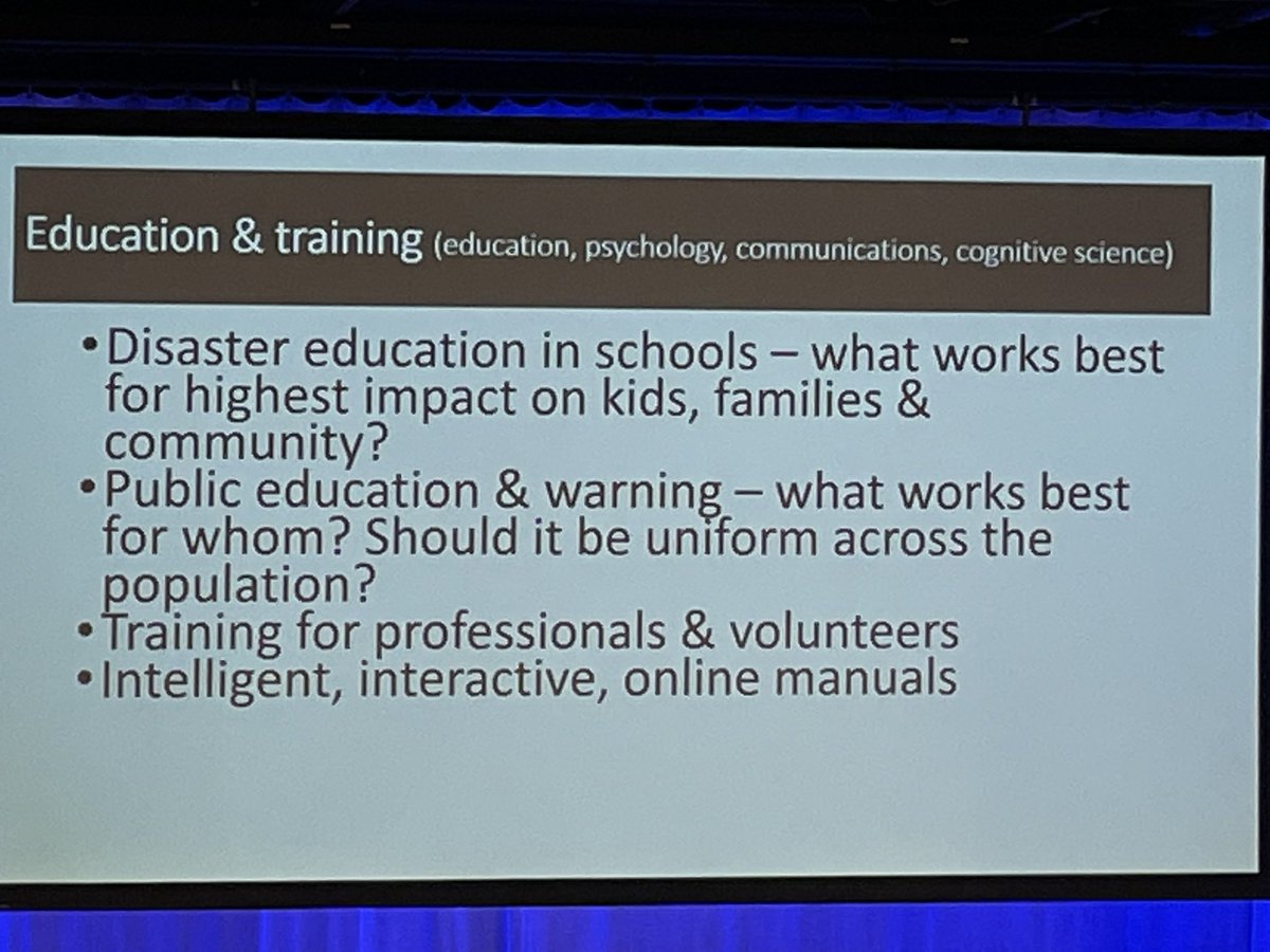 Flood_CoP's tweet photo. At #nhrr22 talk on the  issue of disaster education at school. In #Queensland @QReconstruction the #getReady program is very effective at schools and build a simple #Resilience insight rather than a focus disaster. As #maryO’Kane says it is all about getting the terminology right https://t.co/X5tVHNK7p4