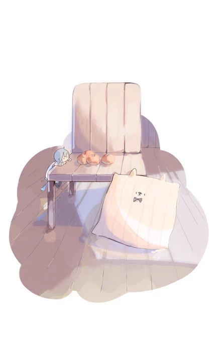 みかんを狙うKAITOくん 