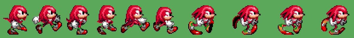 KostyaGame674's tweet photo. What's about #Project2011? Also we have Knuckles walk & run sprites!
Walk by @TheSonicPrime1 and run by me. https://t.co/fejbW8mS5H