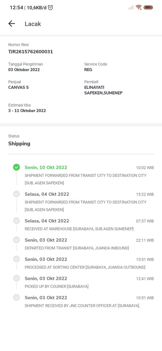 weningtyasp's tweet photo. Pertama kali nge tweet setelah bertahun-tahun lamanya, sekalinya nge tweet isinya keluhan ke jne. Udah 1 minggu lebih lo paket dari Sidoarjo ke sumenep gak sampe2 @JNECare. Yg pertama estimasi sampai tgl 11, diundurin lagi jadi 15
Wahai JNE, apa kamu perlu saya nonaktifkan di MP? https://t.co/cvbJcgpmDw