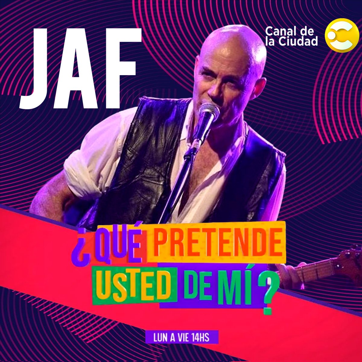JAF EN VIVO EN EL CANAL DE LA CIUDAD 》🔥

Mañana  a las 14hs Miércoles JAF se suma a "Qué pretende usted de mí?" con @antaboada y @danielcampomenosi

📺 Lo ves en vivo por @canaldelaciudad

CUENTA REGRESIVA PARA EL TEATRO OPERA 🔥! Ya tienen sus entradas? Disponibles en Ticketek
